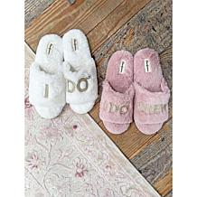 Dearfoams Women's I Do and I Do Crew Scuff