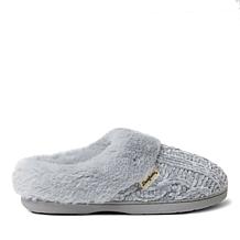 Dearfoams Women's Marled Cable Knit Chenille Clog - Wide