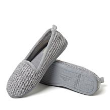 Dearfoams Women's Memory Foam Chenille Closed Back Slippers - Rachel