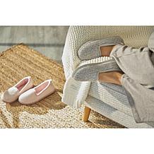 Dearfoams Women's Memory Foam Chenille Closed Back Slippers - Rachel