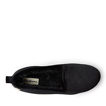 Dearfoams Women's Rachel Shiny Velour Closed Back Slipper
