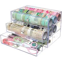 Deflecto Washi Tape Storage Cube - Clear