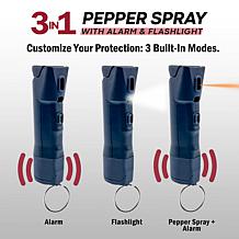 Defy by Flipo 3-in-1 Pepper Spray w/Alarm