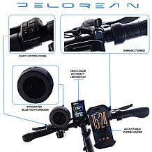 DeLorean Folding 500W E-Bike with Self-Repairing Tires and More