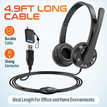 Delton 12Y Noise Isolating USB Computer Headset with Microphone