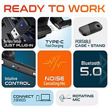 Delton 90X Ultralight Executive Wireless Headset & Webcam Bundle
