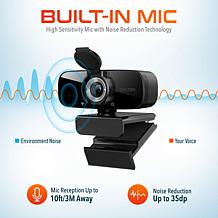 Delton C25 1080p Webcam w/ Mic for PC/Laptop