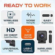 Delton C50 Wireless 1080p Webcam Computer Accessory for PC Laptop
