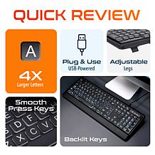 Delton KB20 Big Button USB Computer Keyboard