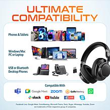 Delton M201D Hi-Fi Wireless Computer Cushioned Headset