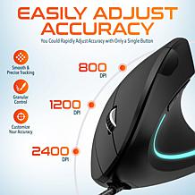 Delton S12 Ergonomic Vertical USB Wired Computer Mouse