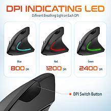 Delton S12 Ergonomic Vertical Wireless Rechargeable Computer Mouse