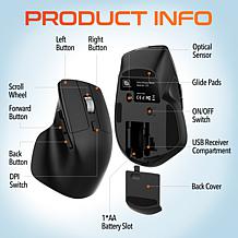 Delton S18 Wireless Ergonomic Computer Mouse