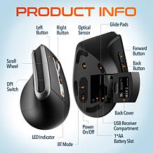 Delton S20 Ergonomic Vertical Computer Mouse