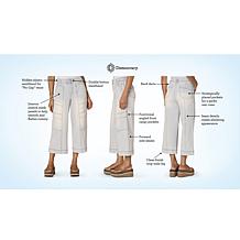 Democracy "Ab"solution® Skyrise Wide-Leg Crop Utility Jean