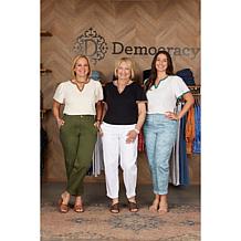 Democracy Skyrise Pull-On Barrel Leg Pant
