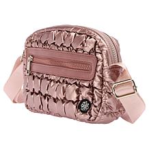 Denise Austin Pearlized Quilt Feather Weight Crossbody Bag