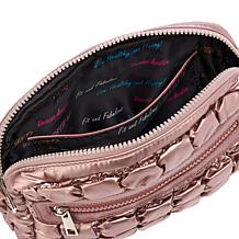 Denise Austin Pearlized Quilt Feather Weight Crossbody Bag