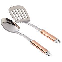 Denmark 10-piece Stainless Steel Cookware Set - Copper Accents