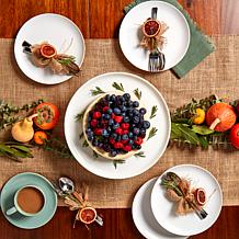 Denmark Round White Cake Stand - Blanc de Blanc Collection
