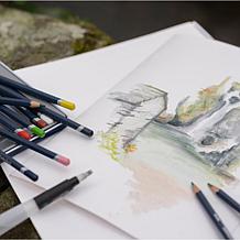 DERWENT 72-piece Watercolor Pencil Set with Tin
