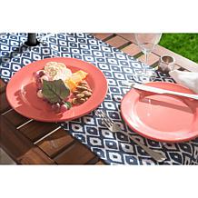 Design Imports 14" x 108" IKAT Outdoor Table Runner with Zipper