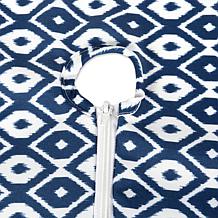 Design Imports 14" x 108" IKAT Outdoor Table Runner with Zipper