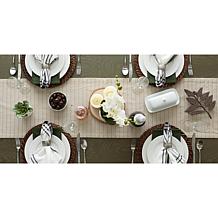 Design Imports 14" x 72" Farmhouse Gingham Table Runner