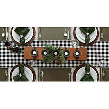 Design Imports 14"x72" Christmas Buffalo Check Reversible Table Runner