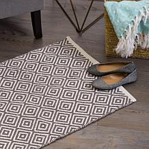 Design Imports 2' x 3' Reversible Diamond Rug