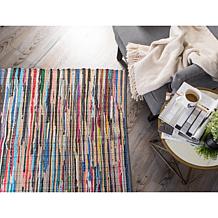Design Imports 20"x 31.5" Multicolor Reversible Rag Rug