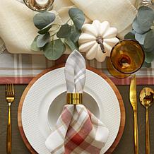 Design Imports Assorted Always Grateful Napkin Ring Set of 4