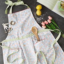 Design Imports Blue Blossom Printed Apron 
