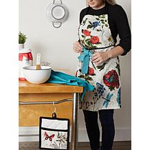 Design Imports Botanical Apron Kitchen Set of 3