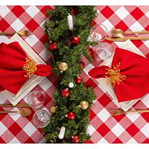 Design Imports Buffalo Check Tablecloth - 70" Round