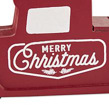 Design Imports Christmas Tree Truck Tabletop Block Calendar