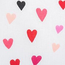 Design Imports Confetti Hearts Print Napkin Set of 6