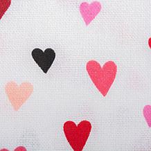 Design Imports Confetti Hearts Print Table Runner - 14" x 72" 