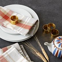 Design Imports Cozy Picnic Plaid Napkin Set of 6