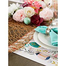 Design Imports Easter Folk Garden Embellished Placemat Set 6-pack