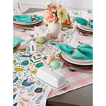 Design Imports Easter Garden Embellished Table Runner - 14" x 108"