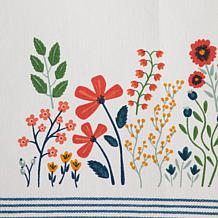 Design Imports Flower Garden Embellished Table Runner - 14" x 108"