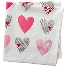 Design Imports Hearts Collage Print Napkin Set of 6