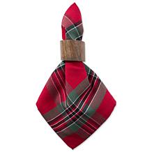 Design Imports Holiday Plaid Napkin Set of 6
