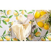 Design Imports Lemon Bliss Print Outdoor Tablecloth - 60" x 120"