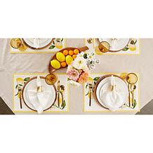 Design Imports Lemon Bliss Printed Placemat Set of 6