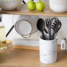 Design Imports Marble Ceramic Utensil Holder