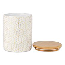 Design Imports Mixed Print Ceramic Canisters Set of 3