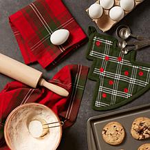 Design Imports O Christmas Tree Potholder and Towel Gift 3-pack