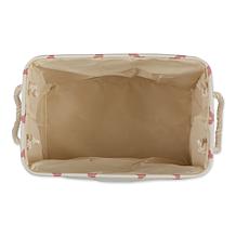 Design Imports Polyester Rectangle Pet Bin Paws & Bones Medium